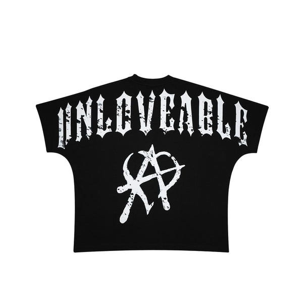 UNLOVEABLE, BLACK TEE