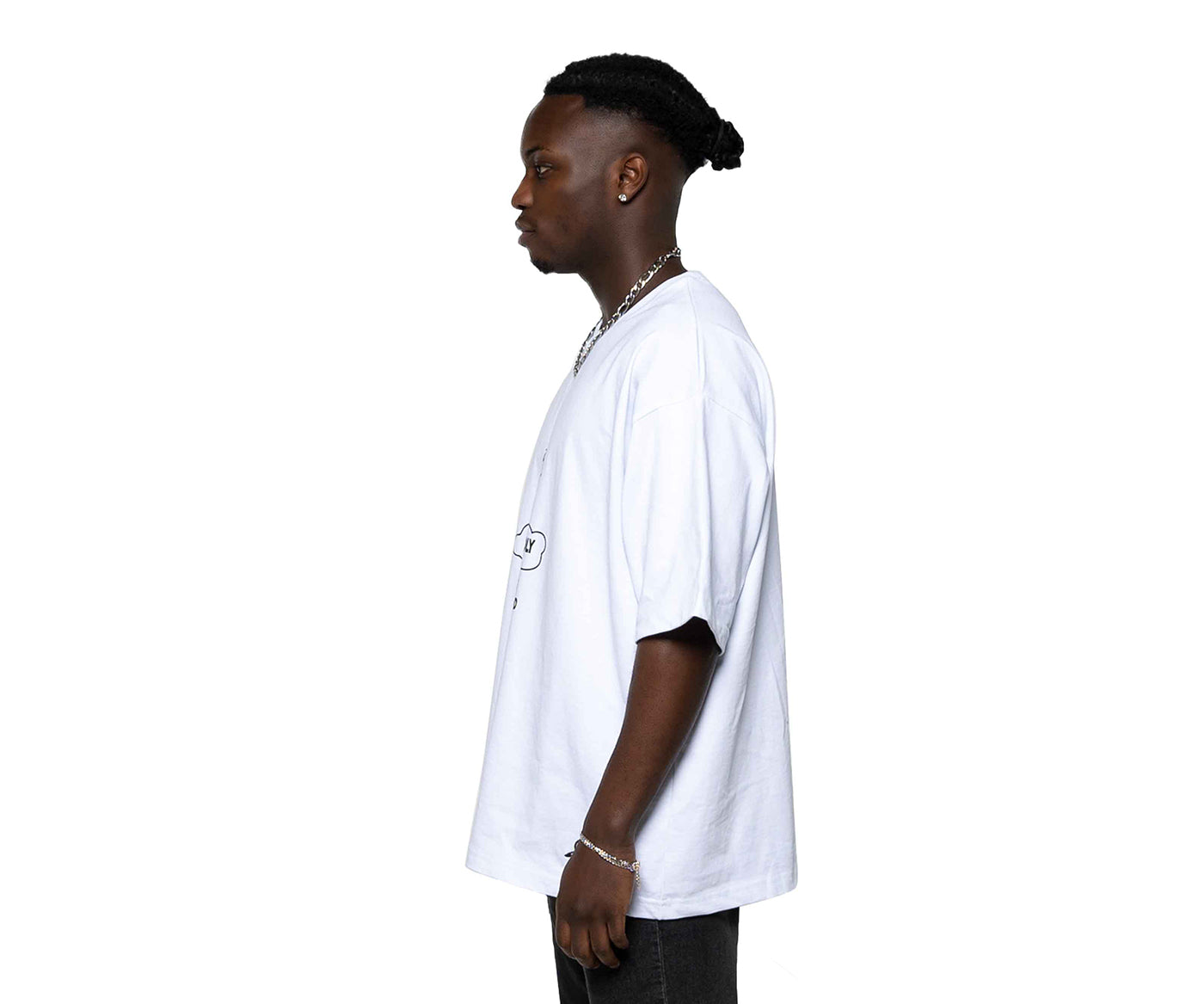 Heavy Oversized T-Shirt aus 100% Baumwolle mit 310 gsm für Frauen und Herren (Unisex). Veredelung mit hochwertigem Logo-Stick und Siebdruck mit ausgefallenem Design.